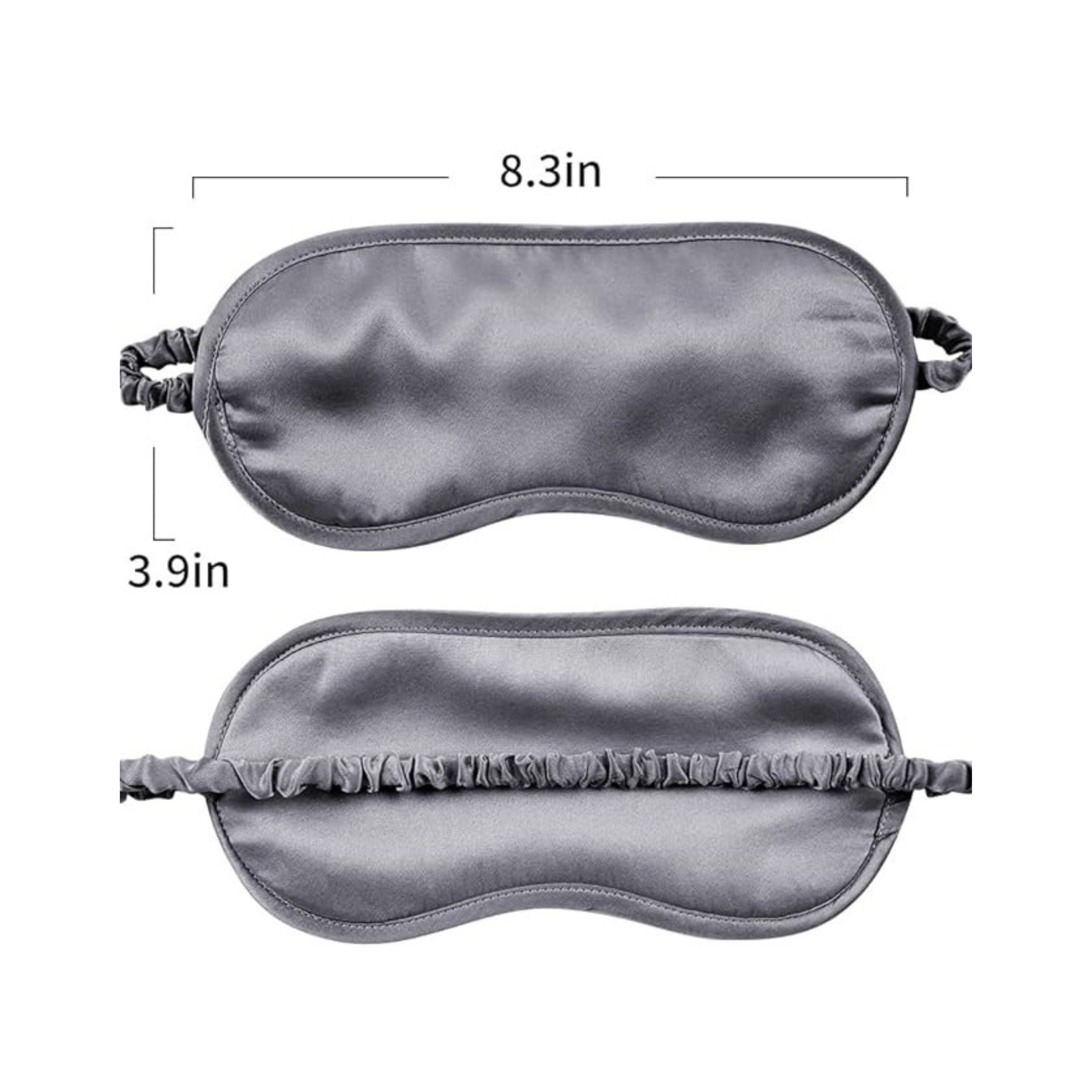 Adjustable Silk Blindfold - Gray