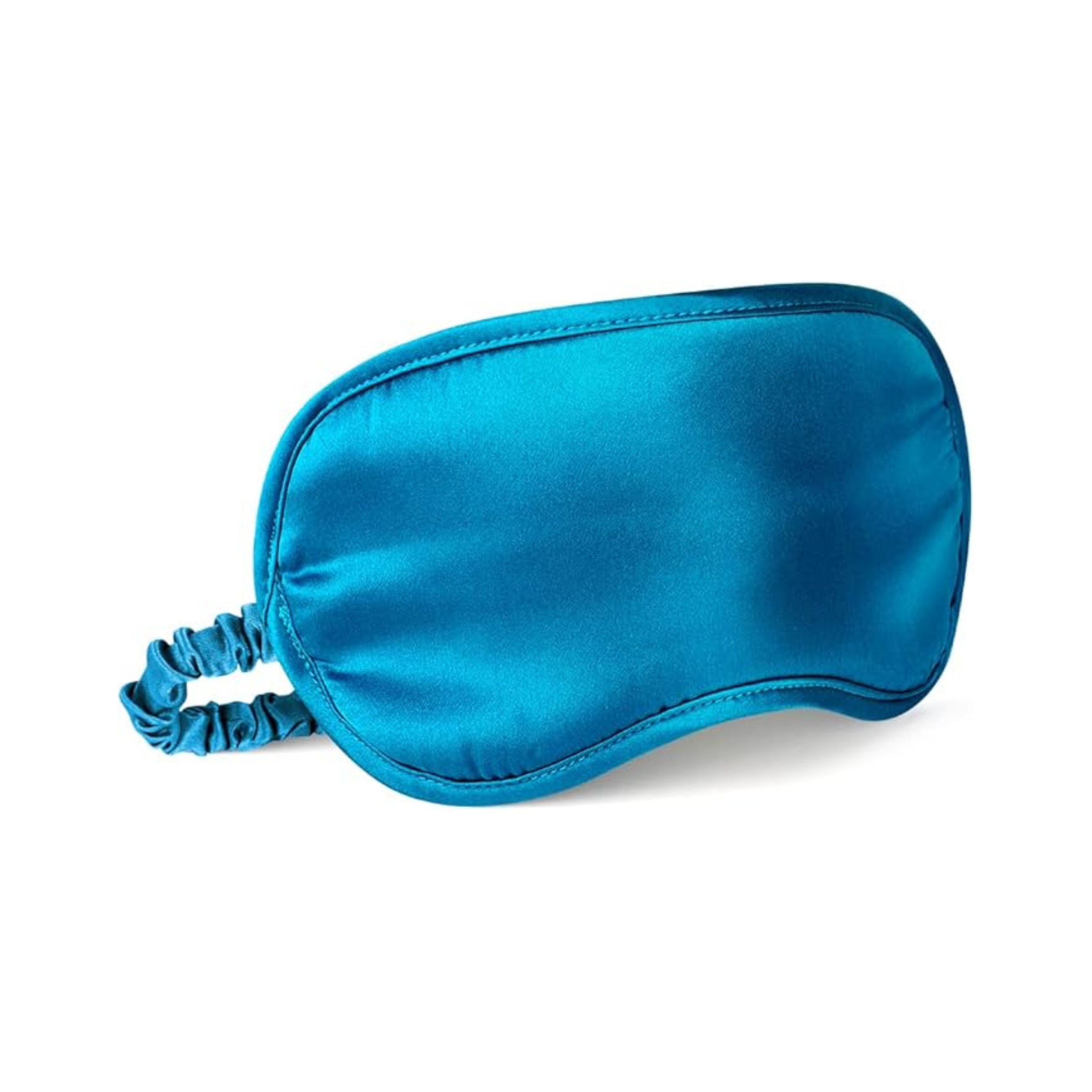 Adjustable Silk Blindfold - Peacock Blue