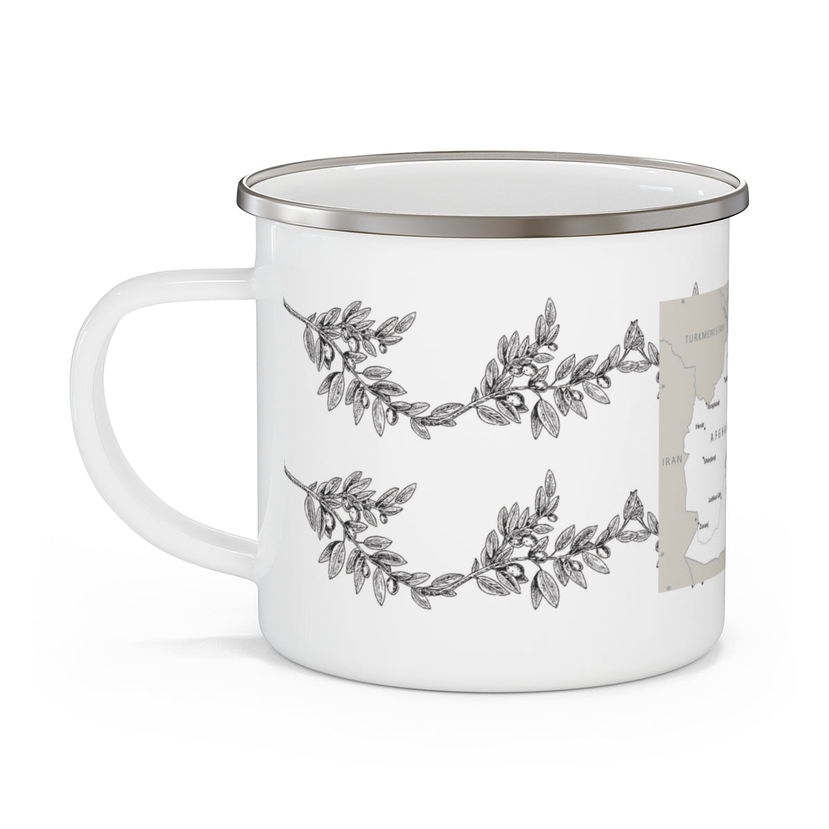 Afghanistan Map - Camping Mug