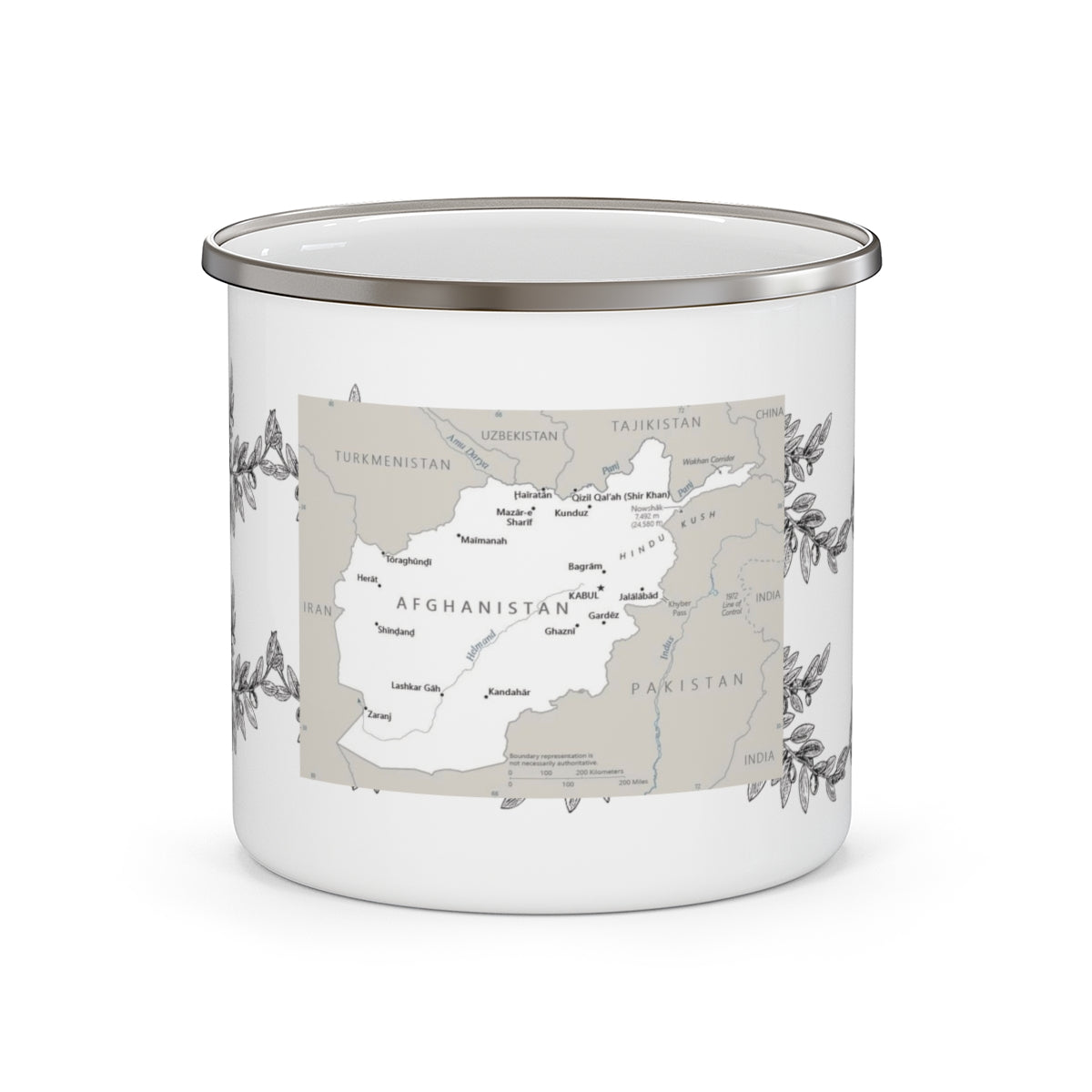 Afghanistan Map - Camping Mug