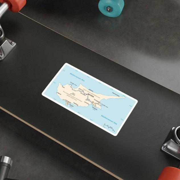 Akrotiri and Dhekelia Map - Decal