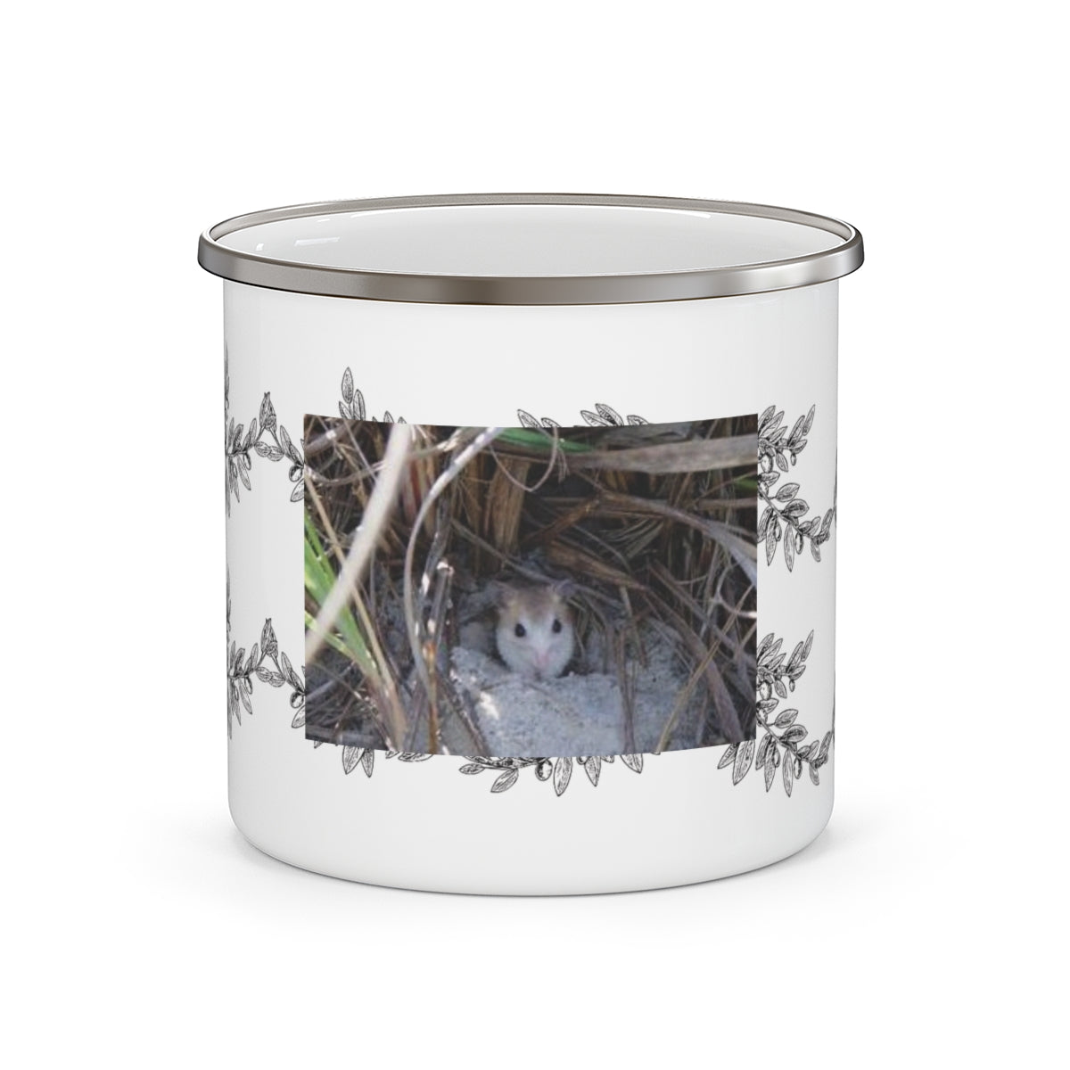 Anastasia Island Beach Mouse Camping Mug